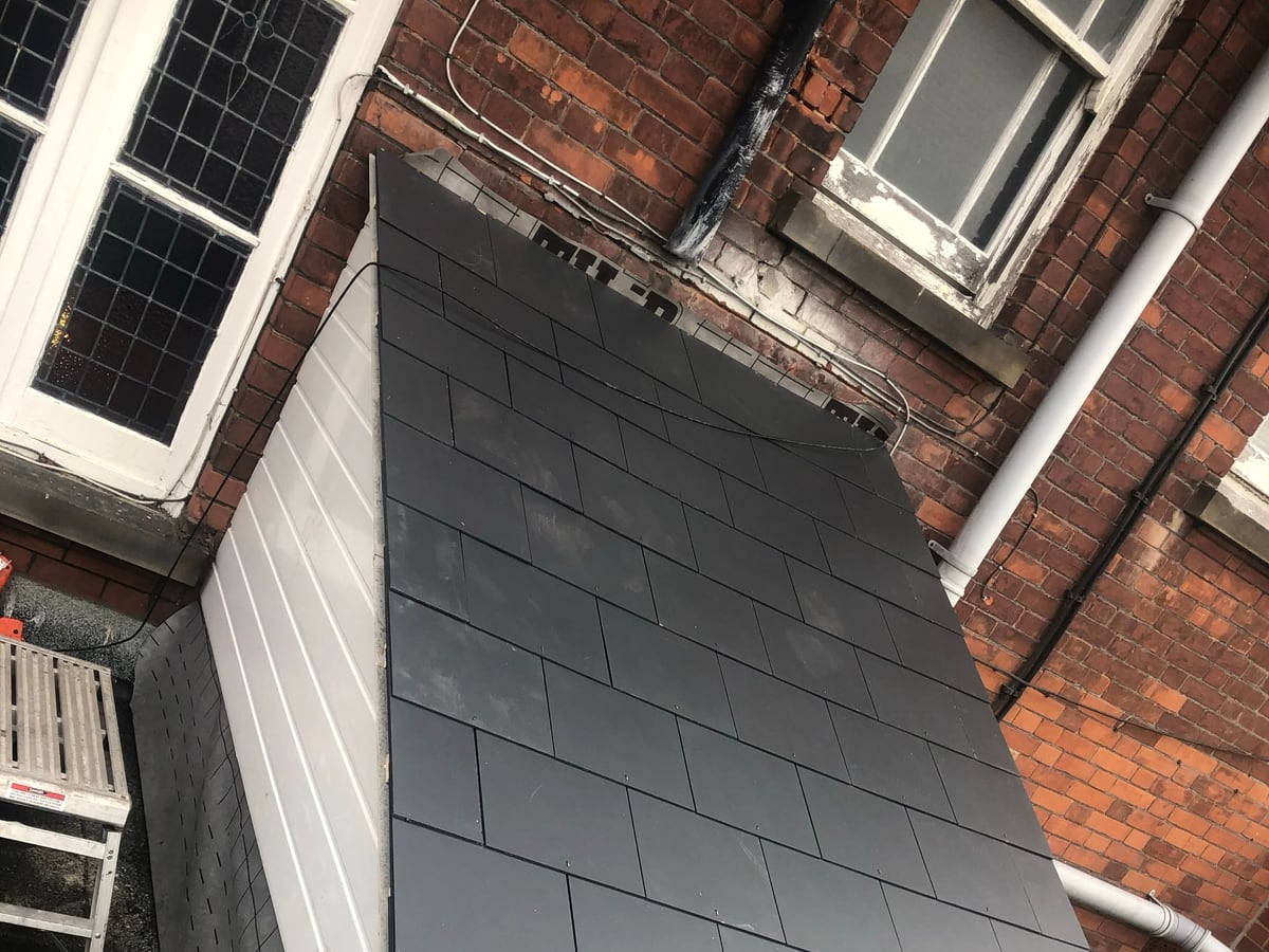 Pitched roof: before and after, after the work