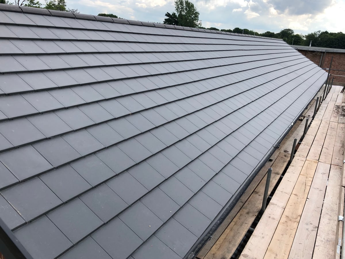 Pitched roof: before and after, after the work