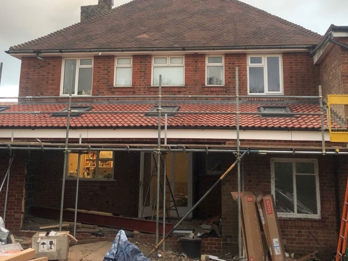 Conservatory roof: before and after, after the work