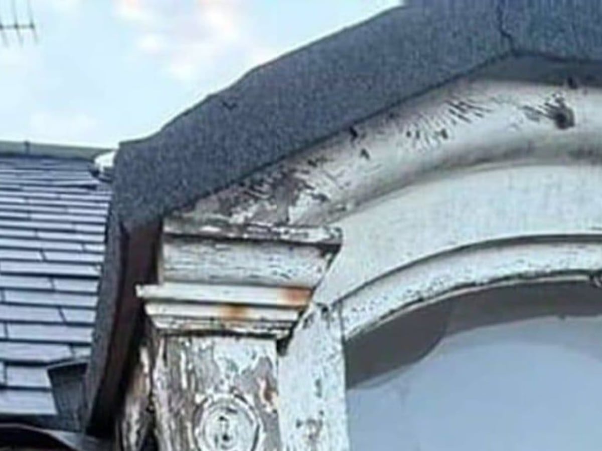 Pitched roof: before and after, before the work