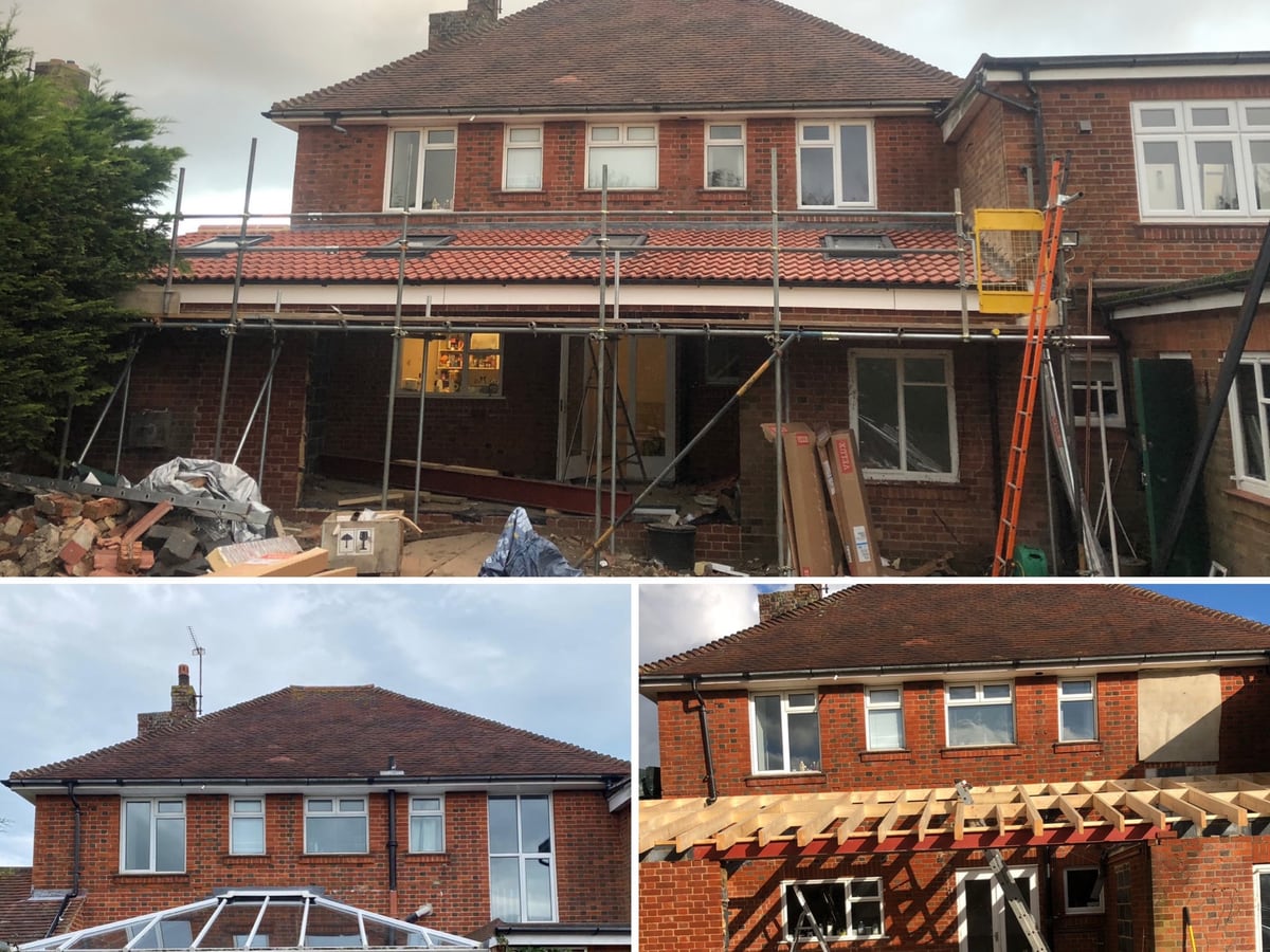 Conservatory to tiled roof, Bradwell