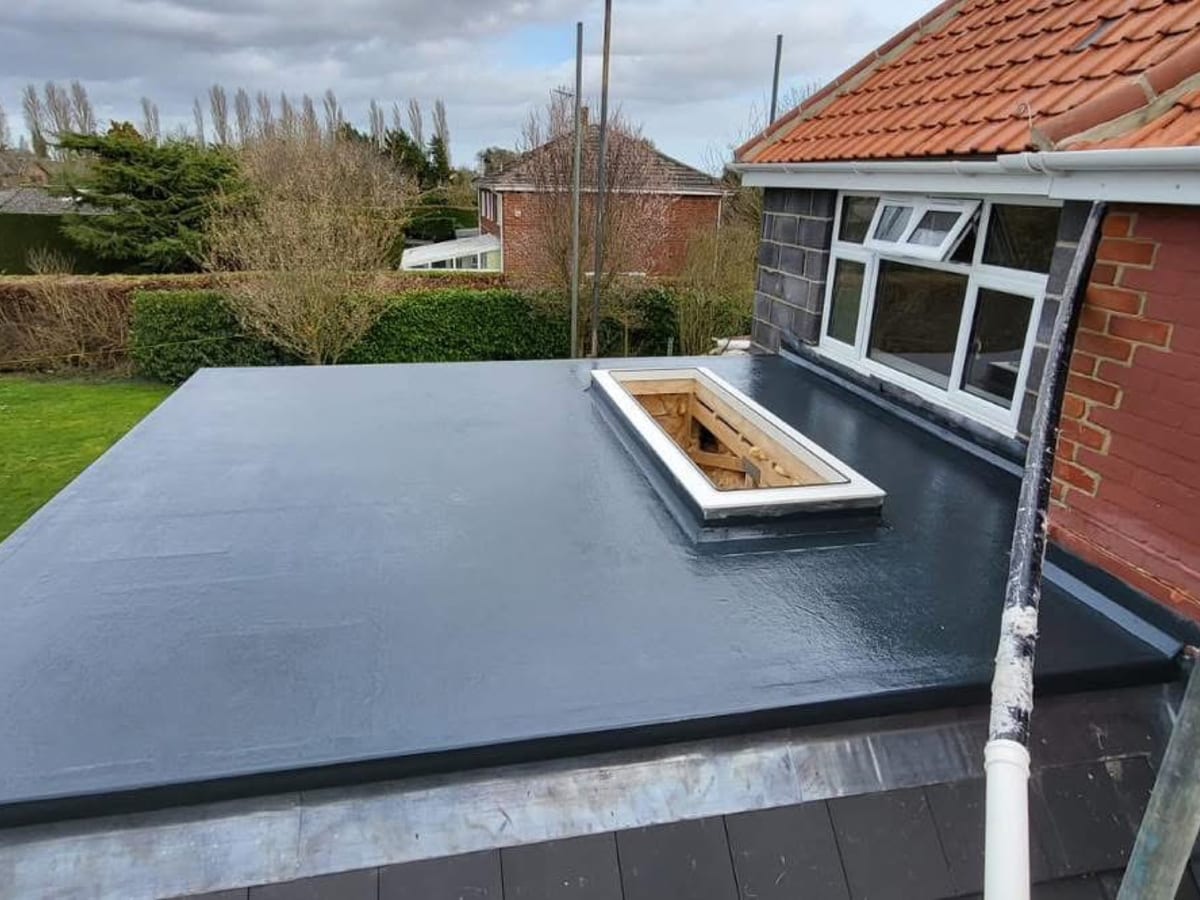 GRP fibreglass flat roof, Caister-on-Sea