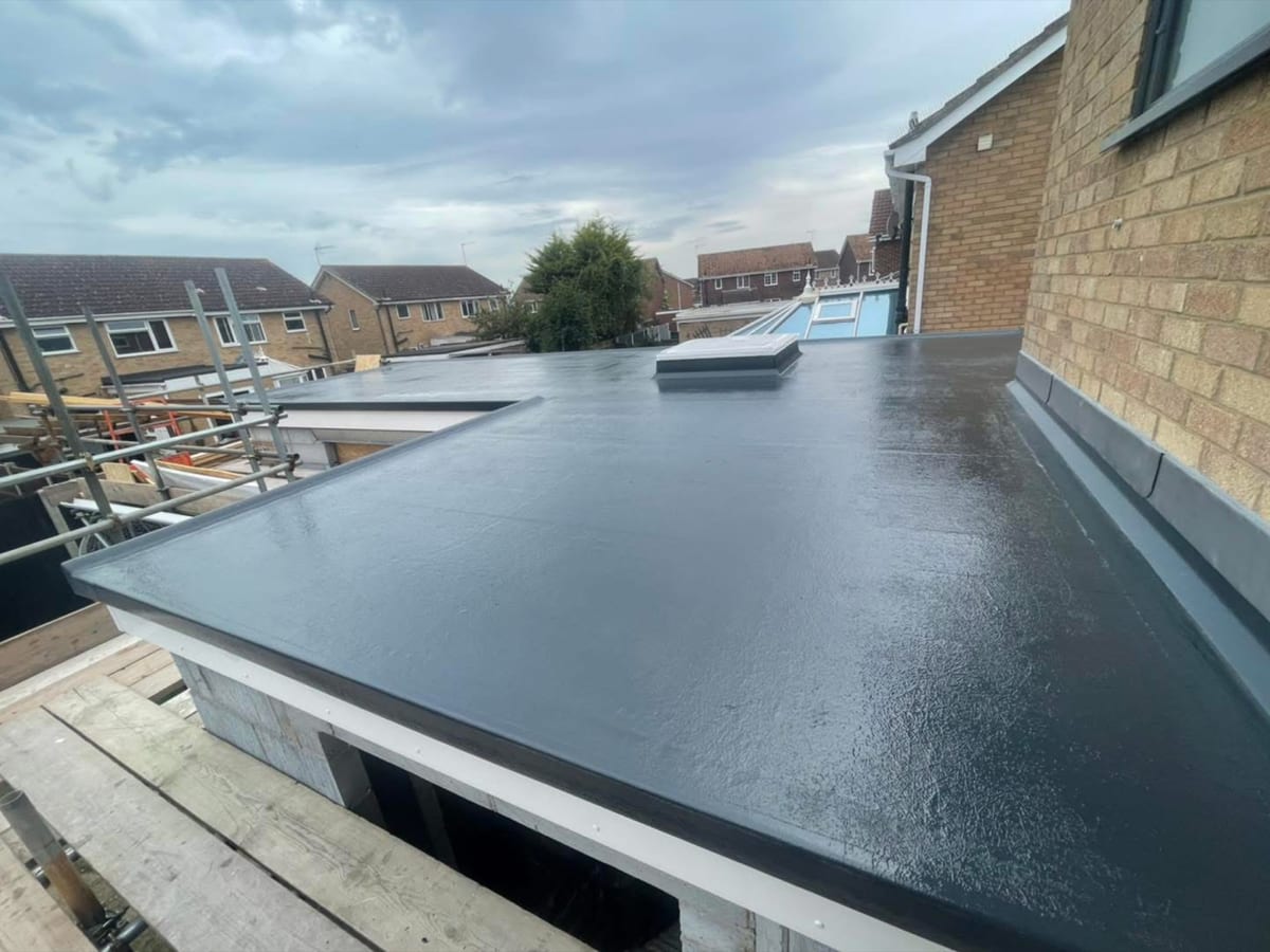 GRP fibreglass flat roof, Caister-on-Sea