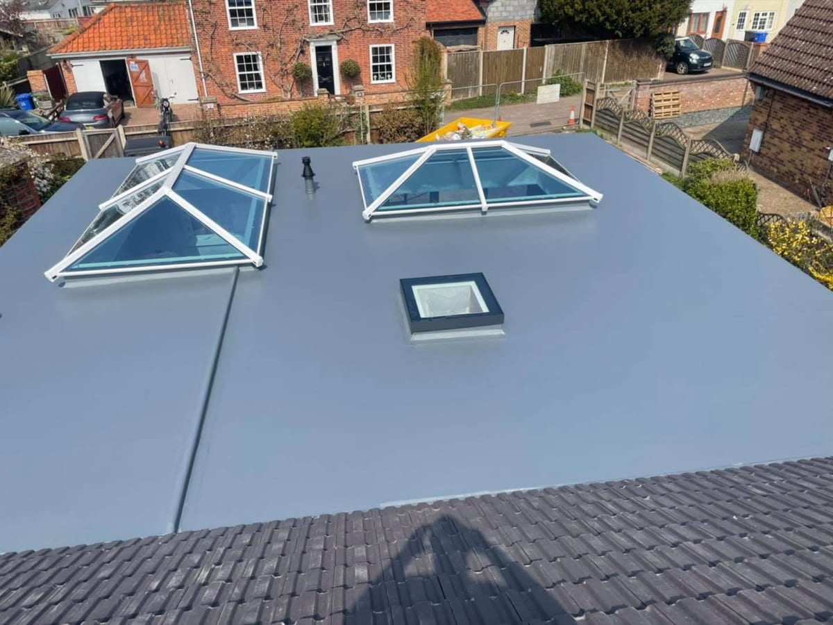 GRP fibreglass flat roof, Brundall