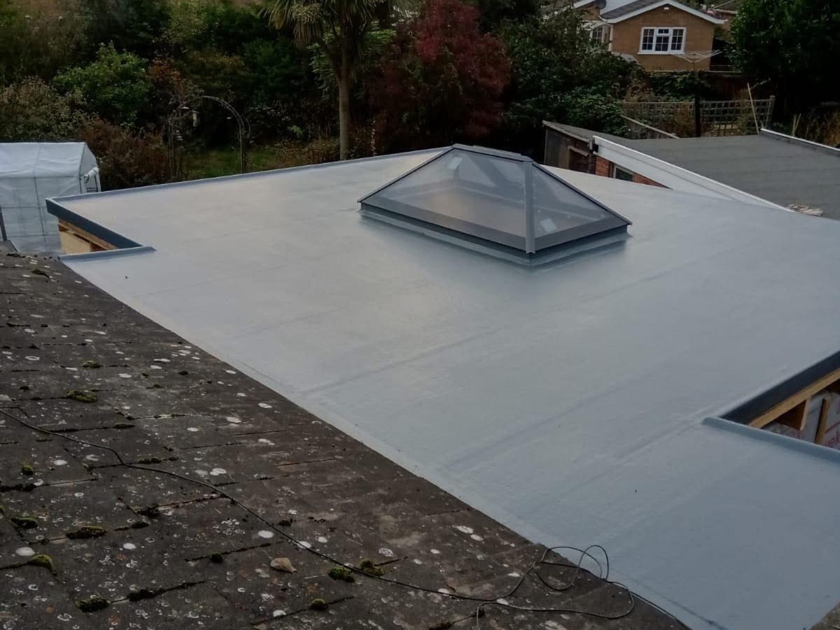 GRP fibreglass flat roof, Brundall