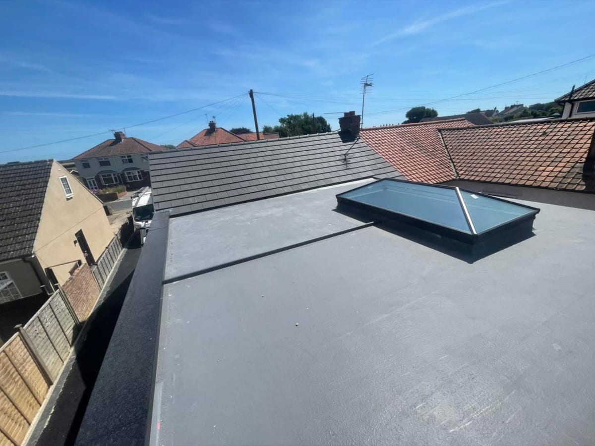 GRP fibreglass flat roof, Worlingham