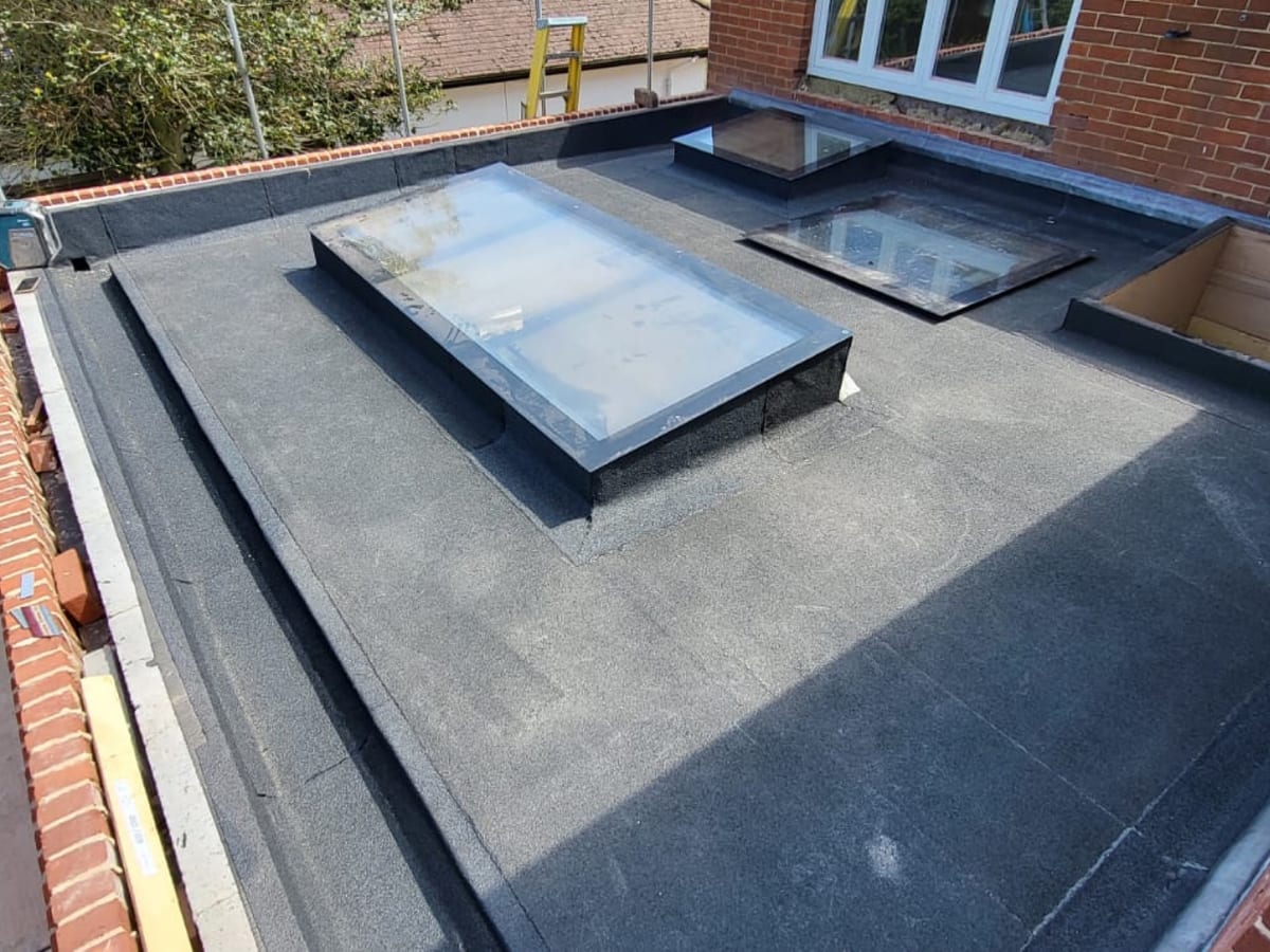Warm flat roof, Caister-on-Sea