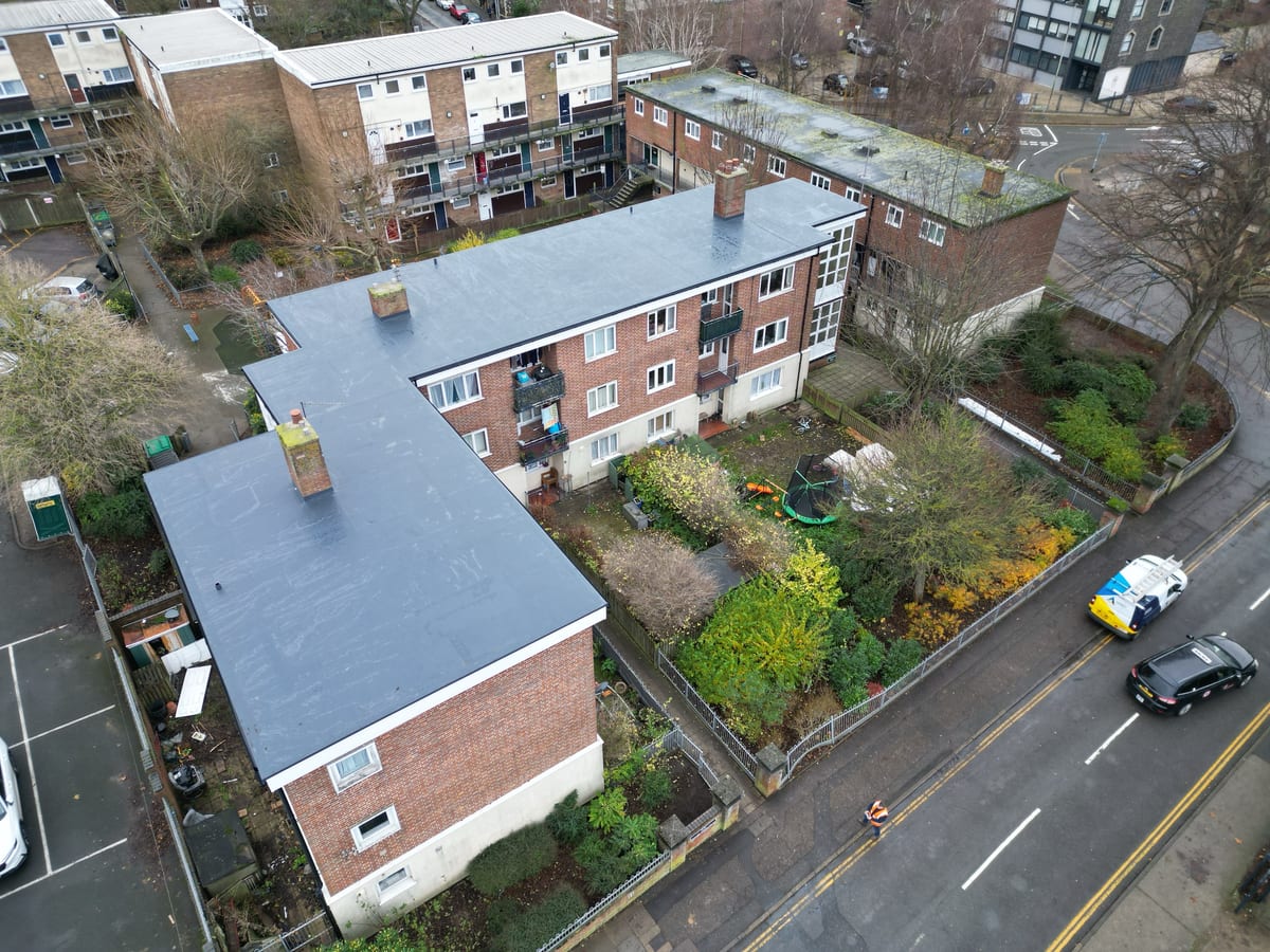 Single ply flat roof, Thorpe St Andrew