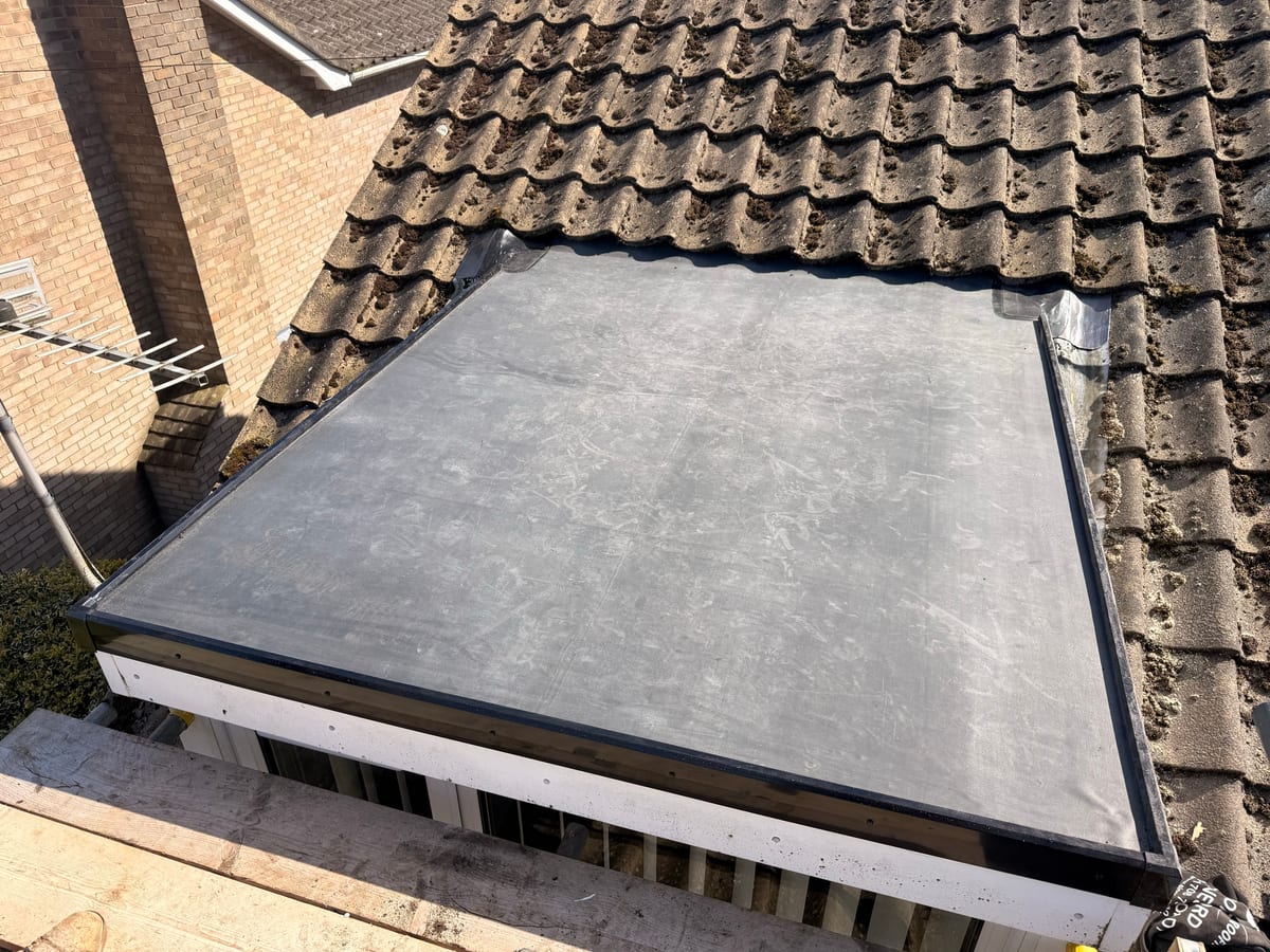 EPDM rubber flat roof, Bungay