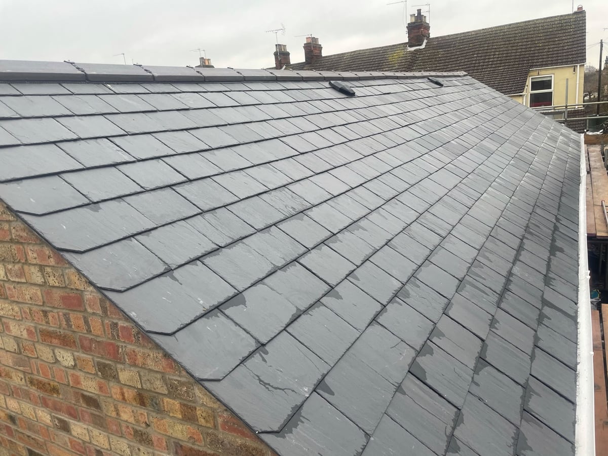 Natural slate roof