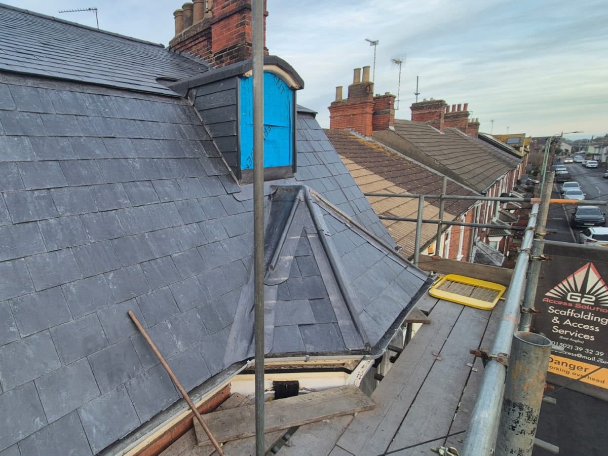 Natural slate roof, Bungay