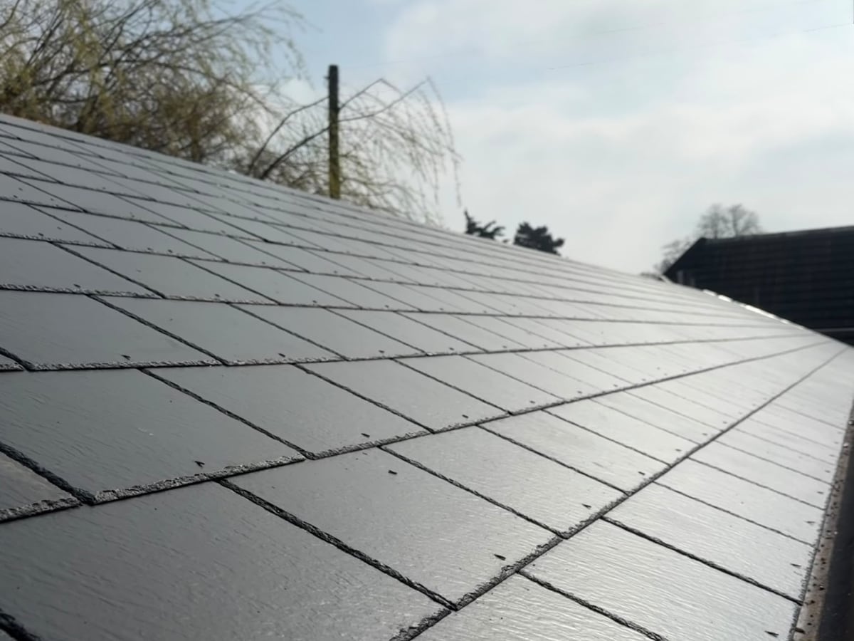 Artificial slate roof, Poringland