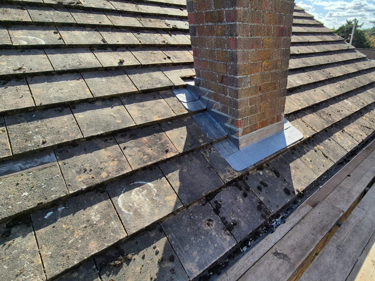 Chimney and leadwork repair, Corton