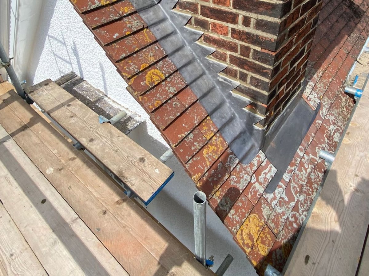 Chimney and leadwork repair, Pakefield