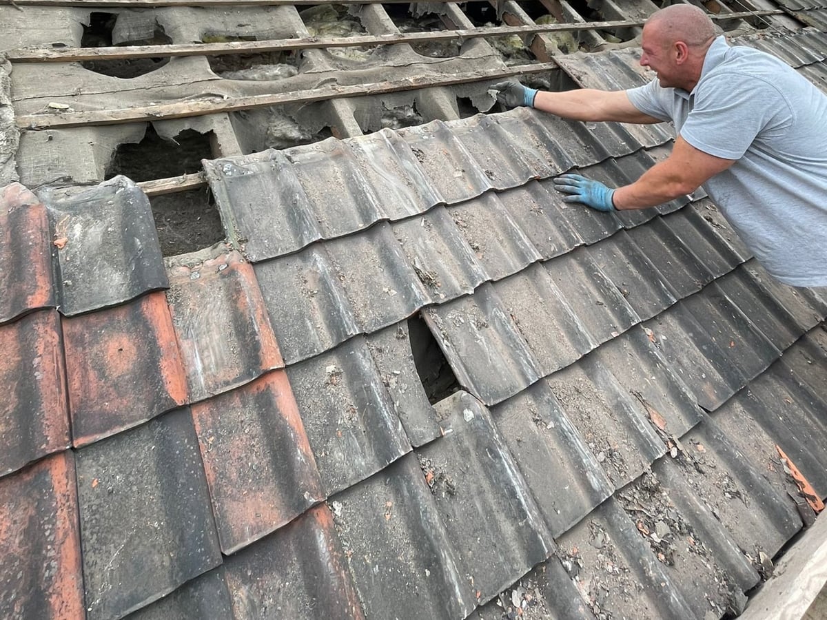 Tile and slate repair, Corton