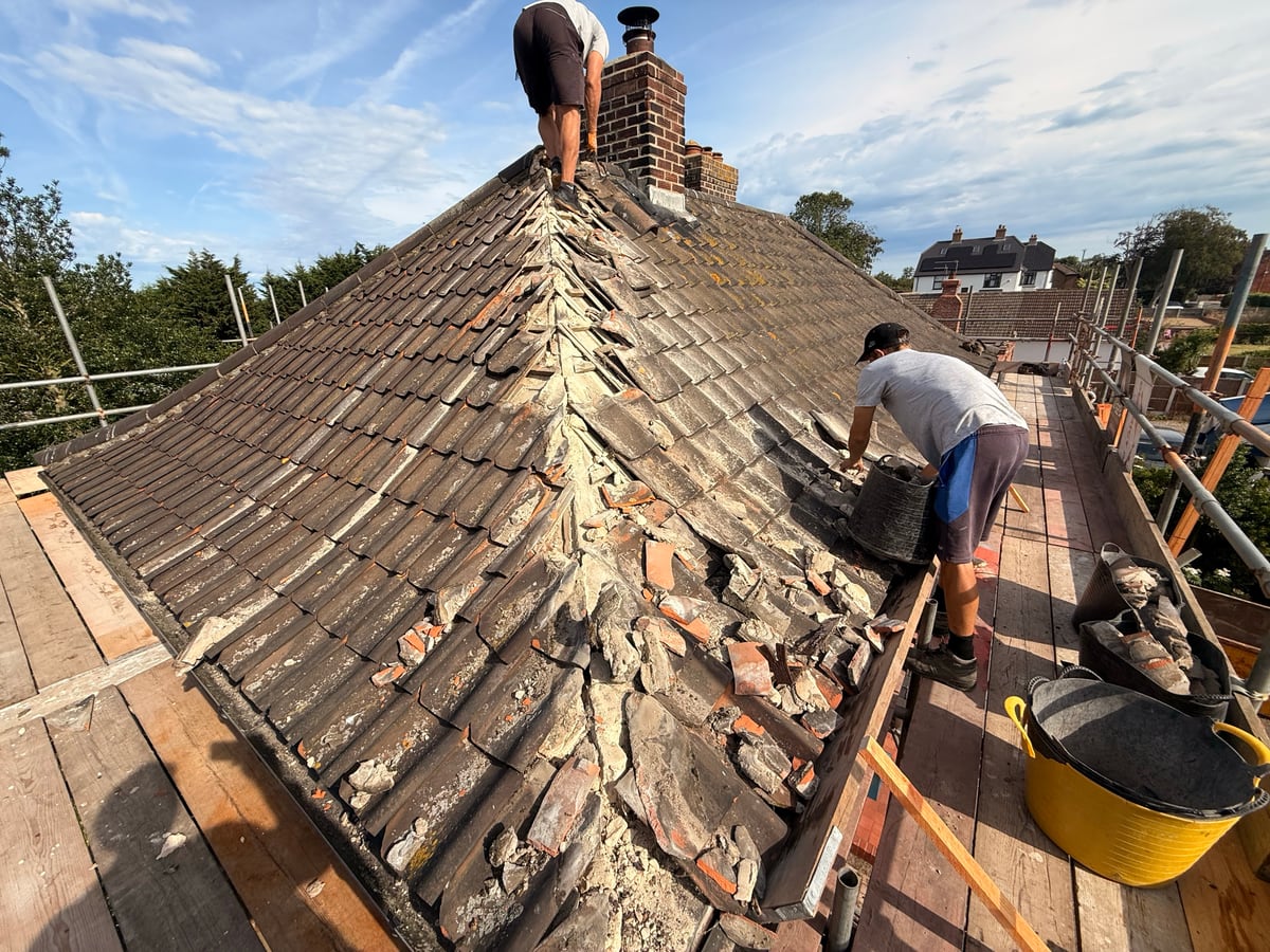 Tile and slate repair, Loddon