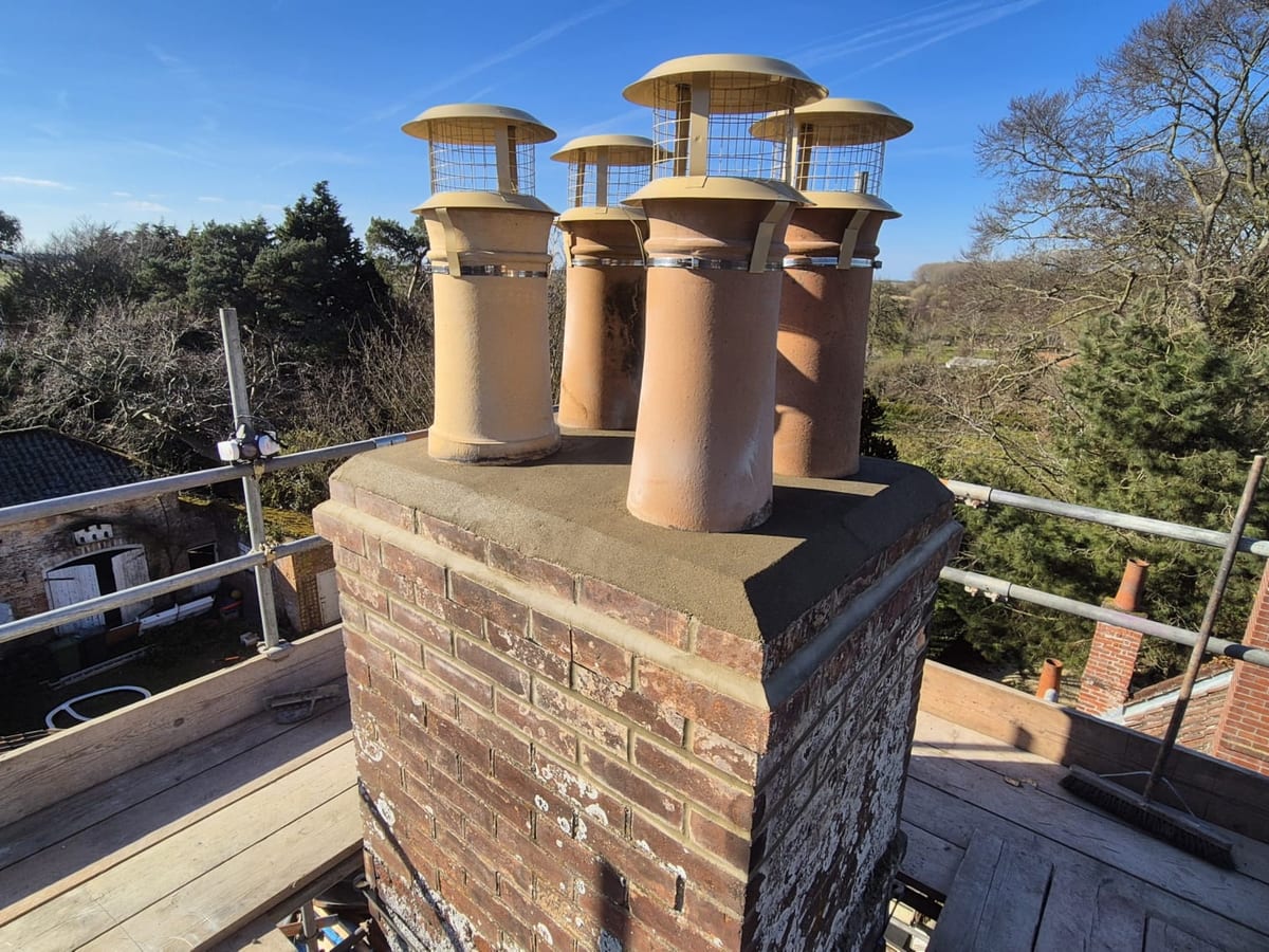 Chimney and leadwork repair, Bungay