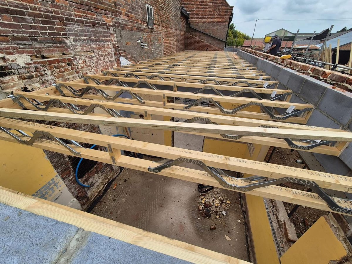 Easi-Joist floor, Caister-on-Sea
