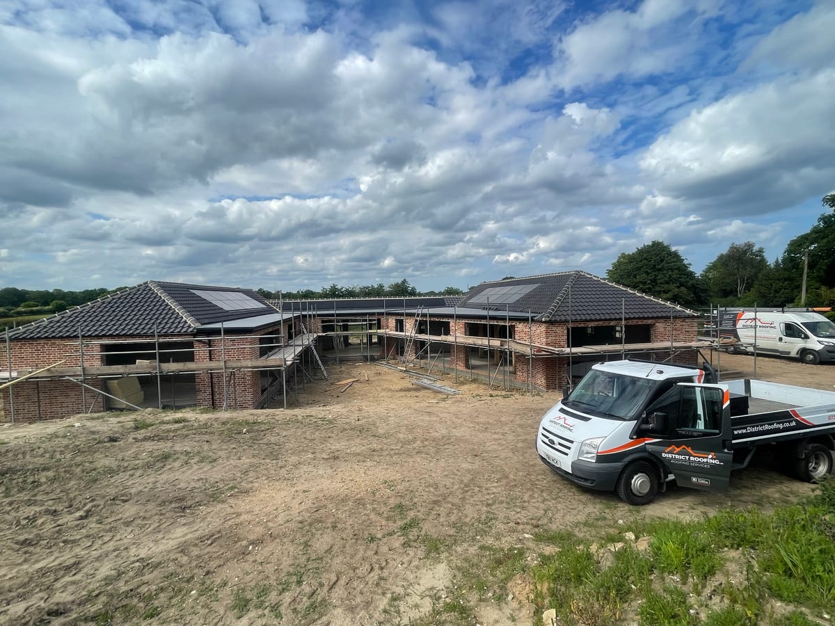 New roof timbers, Southwold